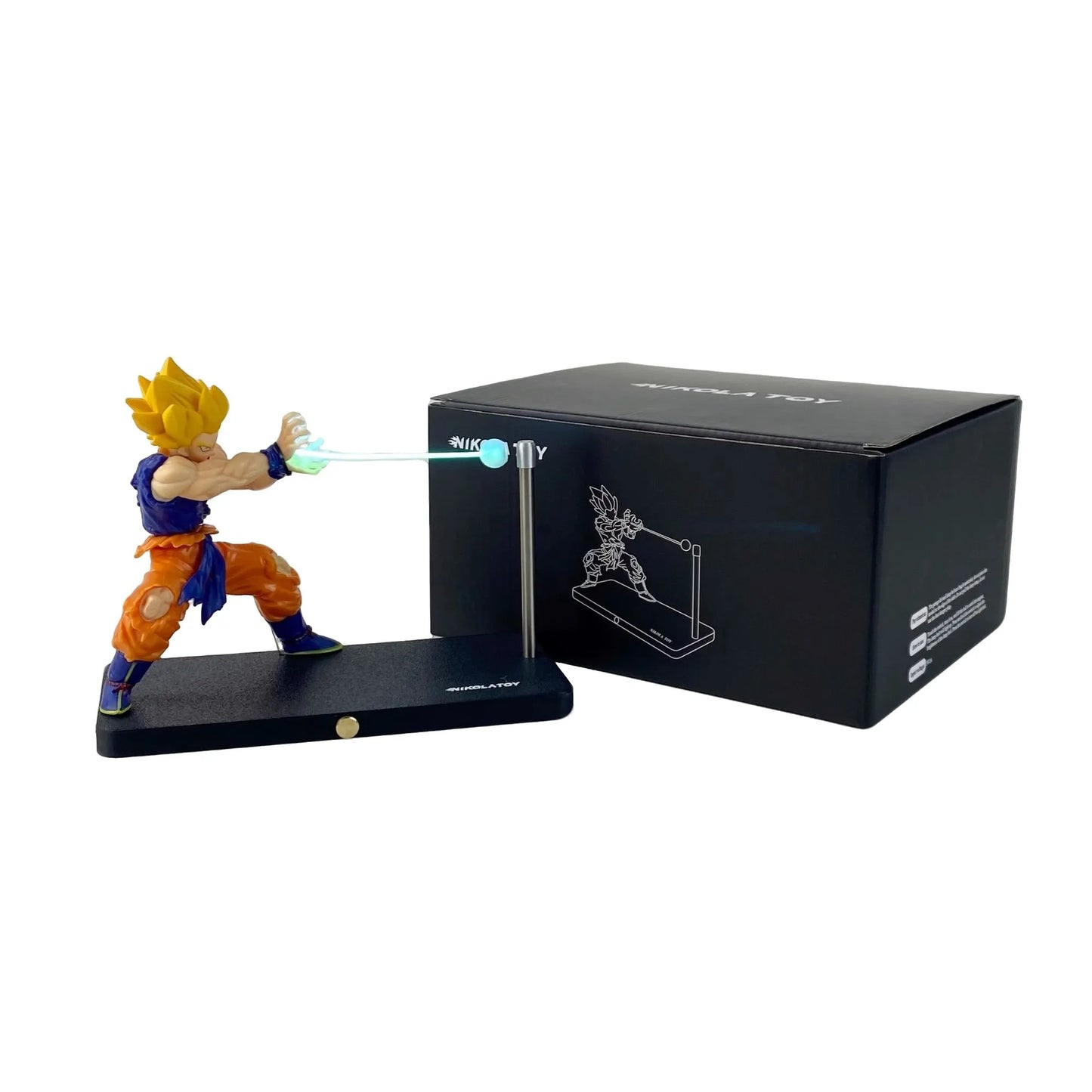 Lámpara de luz magnética Kamehameha de Dragon Ball Goku – Adorno de regalo coleccionable de anime