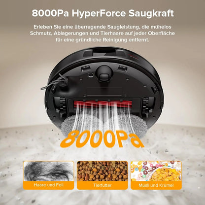 PurePath Max Robot Vacuum & Mop with 8000Pa Suction, Self-Empty Dock & Smart Navigation