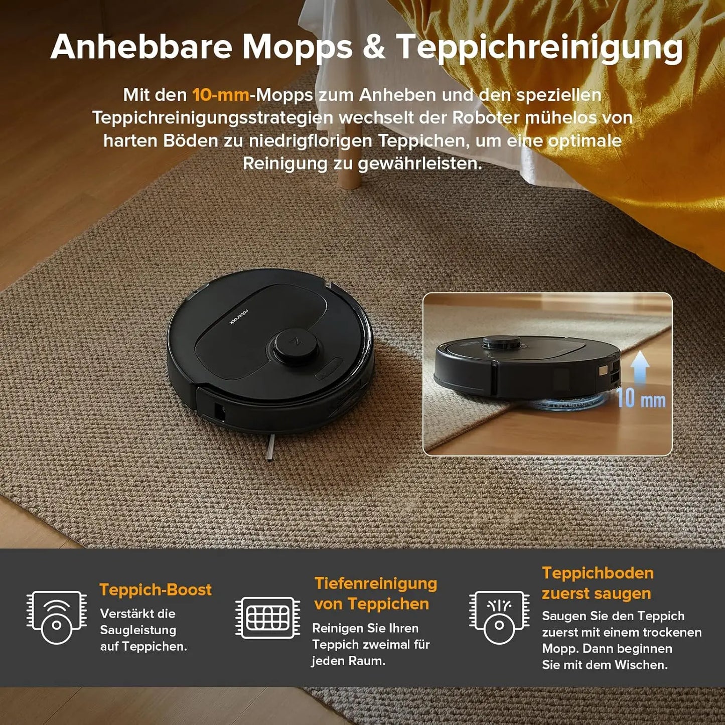 PurePath Max Robot Vacuum & Mop with 8000Pa Suction, Self-Empty Dock & Smart Navigation