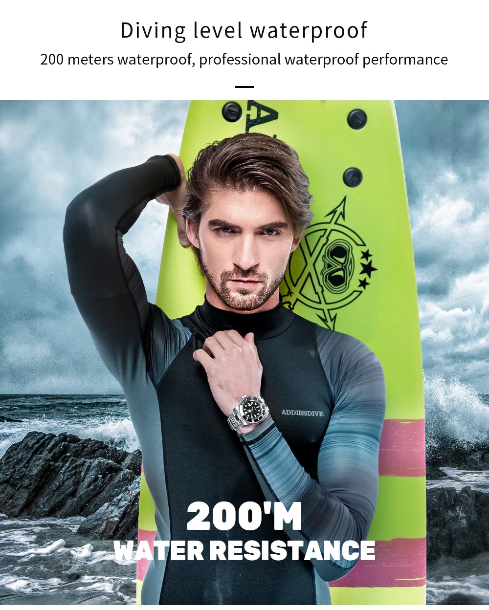Reloj de Cuarzo de Acero Inoxidable para Hombre – Reloj Impermeable de Negocios y Deportes al Aire Libre
