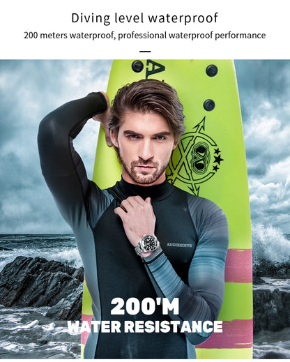 Reloj de Cuarzo de Acero Inoxidable para Hombre – Reloj Impermeable de Negocios y Deportes al Aire Libre