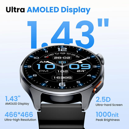 HAYLOU Watch 4S Advanced Fitness Smartwatch – HD AMOLED Screen, Multi-Satellite GPS & 120+ Sport Modes