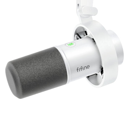 USB/XLR Dynamic Microphone – Studio Recording Mic for PC with Headphone Jack & Mute Control