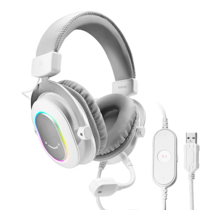 Auriculares RGB para gaming con sonido envolvente 7.1 – Cascos supraaurales con micrófono para PC, PS5 y PS4