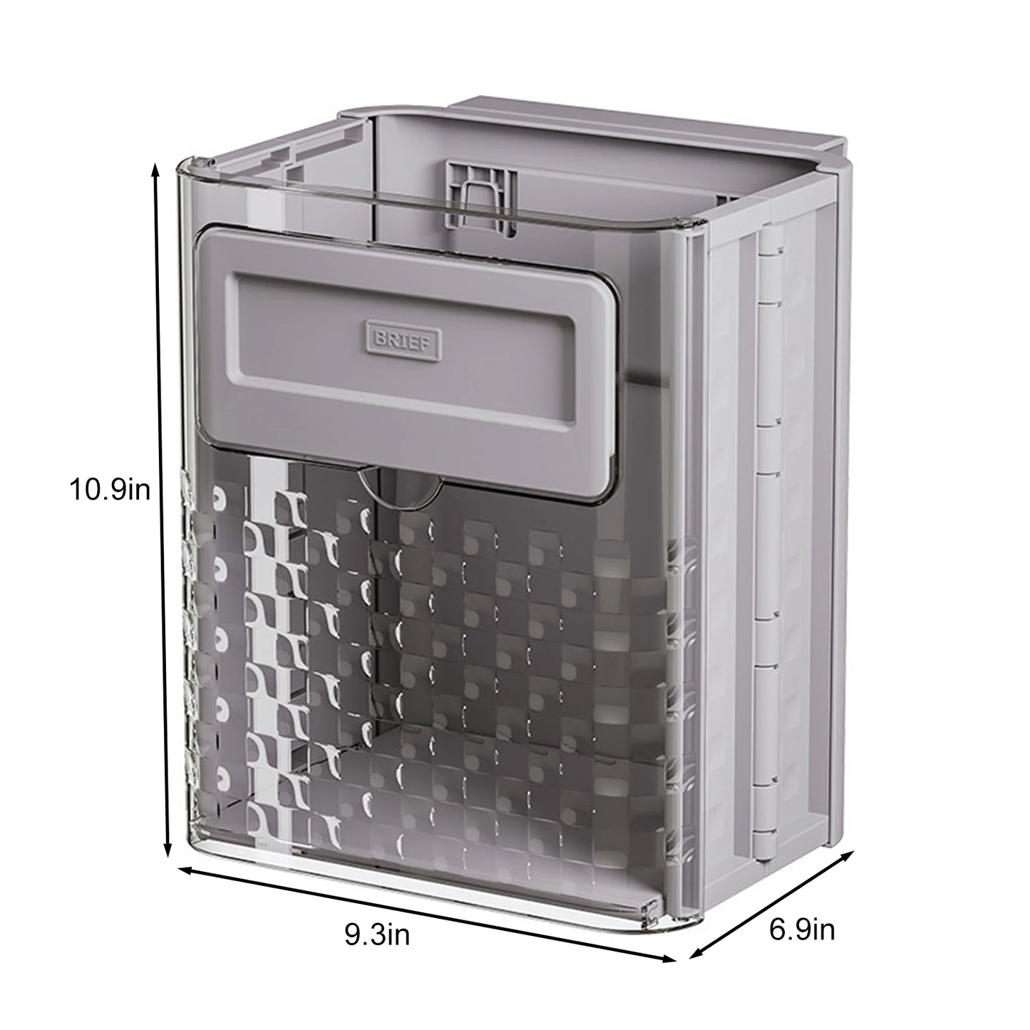 Foldable Wall Mounted Kitchen Trash Bin 10L