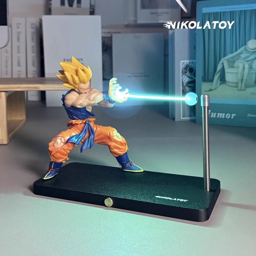 Dragon Ball Goku Kamehameha Magnetic Light Lamp – Anime Collectible Gift Ornament