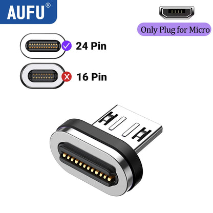 AUFU 240W Magnetic USB-C Adapter – USB4 40Gbps Fast Charging Connector with 8K 60Hz for MacBook, iPhone & Thunderbolt Devices