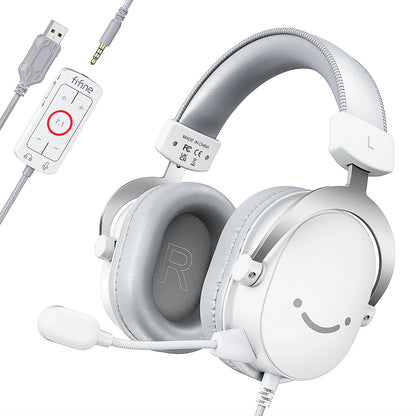 7.1 Surround Gaming Headset – USB & 3.5mm Headphones for PC, PS5 & Mac with Mic Mute