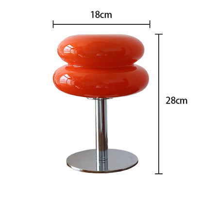 Macaron Glass Bedside Lamp with Tricolour Dimming – Soft Ambient Light for Living Room & Bedroom Décor