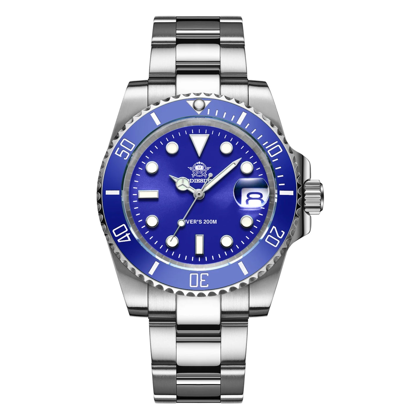 Reloj de Cuarzo de Acero Inoxidable para Hombre – Reloj Impermeable de Negocios y Deportes al Aire Libre