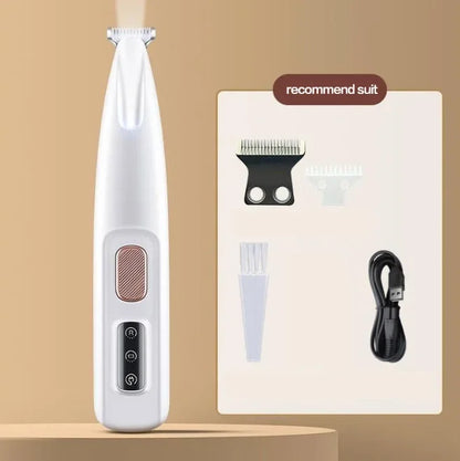 Professional Pet Paw Grooming Trimmer – LED Waterproof Dog Clippers with 18mm Wide Blade for Safe Trimming