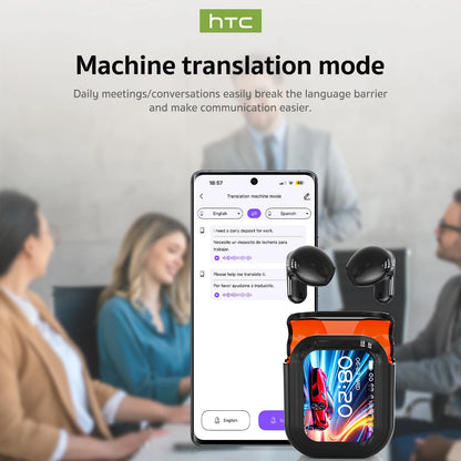 Auriculares Traductores Bluetooth – Auriculares Inalámbricos de Traducción con Batería de Larga Duración y Resistencia al Agua IPX4