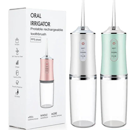 Portable Dental Water Flosser USB Rechargeable 220ml
