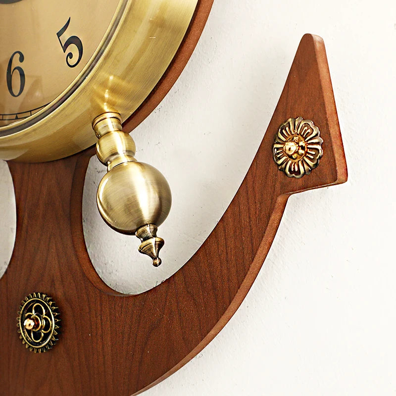 Luxury Nautical Wall Clock with Brass Rim – Large Silent