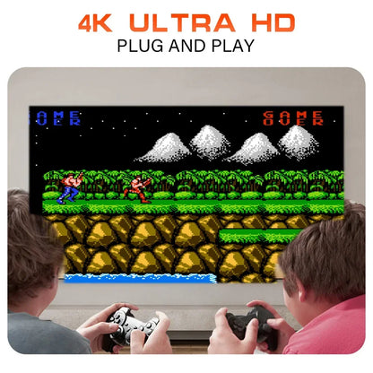 Console Projetor Mini Retrô para Jogos – Projetor Portátil Android 11 para Casa com 64GB de Jogos