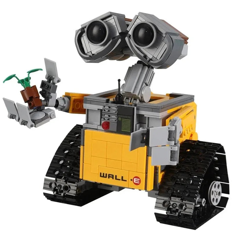 687-Piece Creative Robot Building Block Set – DIY Wall-E Style Model for Home Décor & Gift