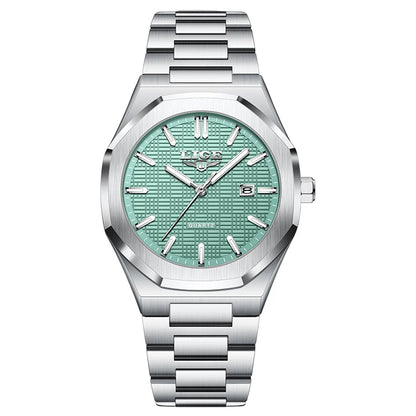 LIGE Luxury Fashion Women’s Watch – Classic Stainless Steel Waterproof Timepiece with Calendar & Luminous Hands