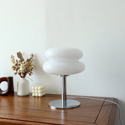 Macaron Glass Bedside Lamp with Tricolour Dimming – Soft Ambient Light for Living Room & Bedroom Décor