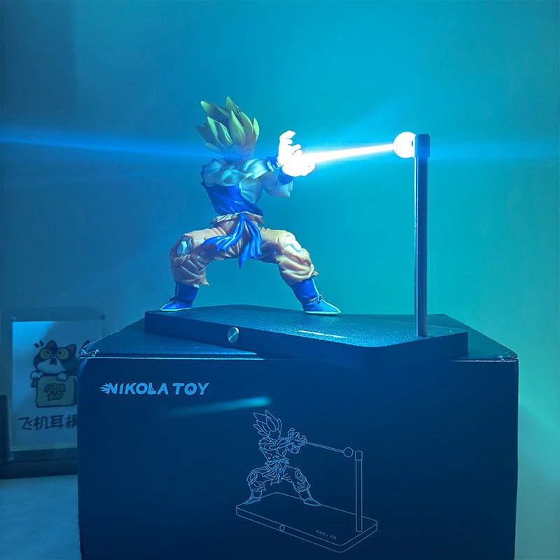 Dragon Ball Goku Kamehameha Magnetic Light Lamp – Anime Collectible Gift Ornament