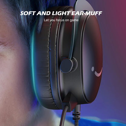 7.1 Surround Gaming Headset – USB & 3.5mm Headphones for PC, PS5 & Mac with Mic Mute