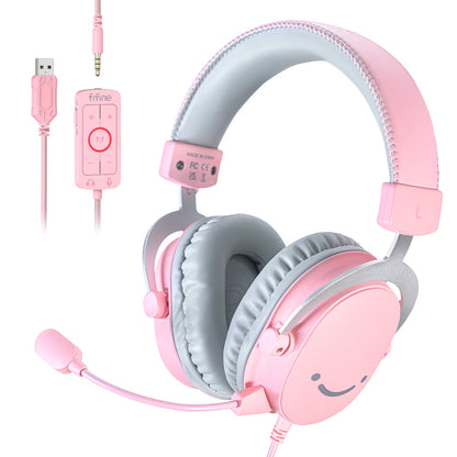 7.1 Surround Gaming Headset – USB & 3.5mm Headphones for PC, PS5 & Mac with Mic Mute