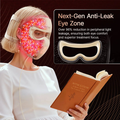 Hello Face M300 LED Facial Therapy Mask – 4D Silicone Skincare Device for Anti-Ageing, Acne Care & Skin Rejuvenation