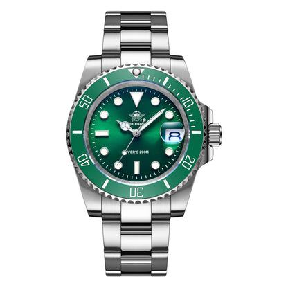 Reloj de Cuarzo de Acero Inoxidable para Hombre – Reloj Impermeable de Negocios y Deportes al Aire Libre