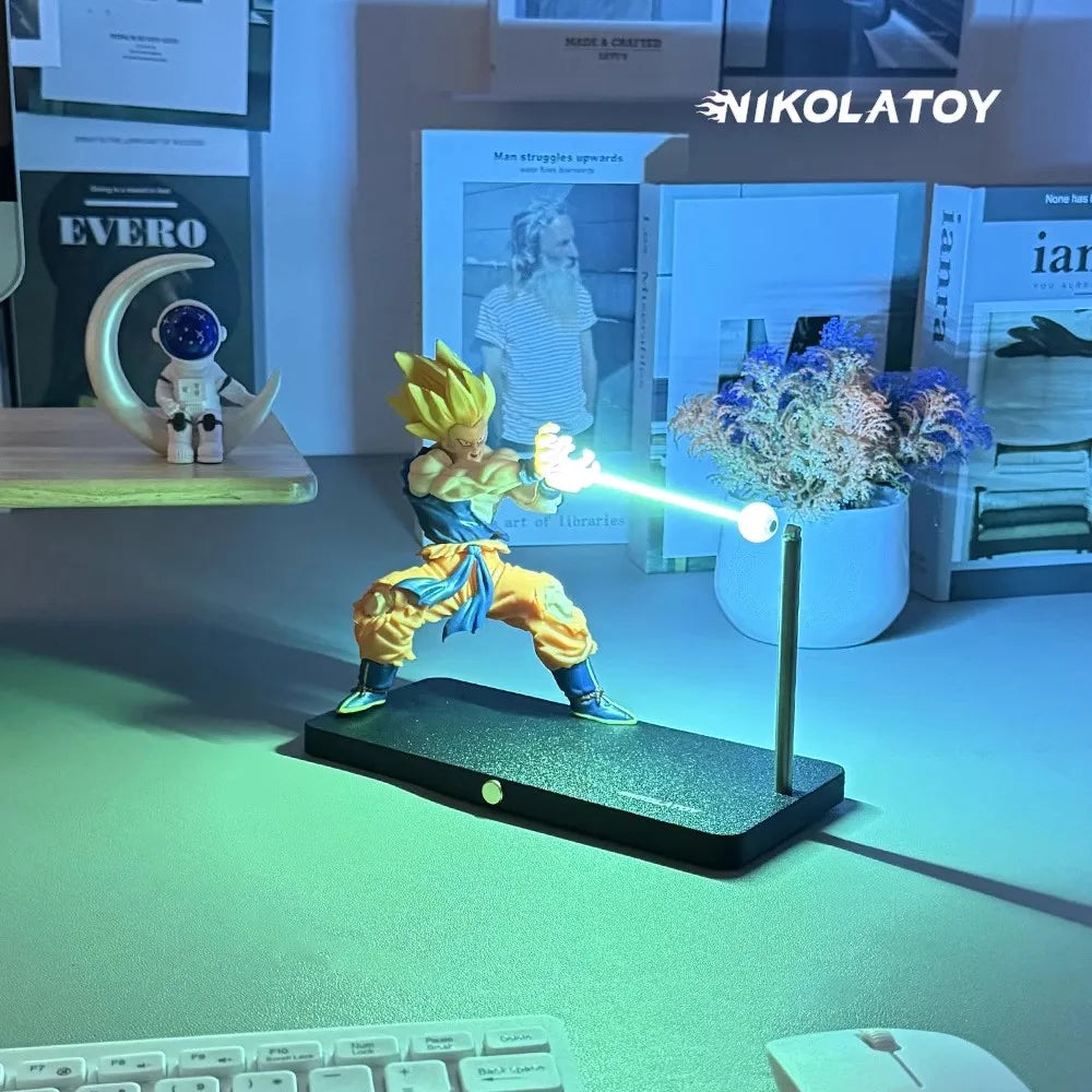 Dragon Ball Goku Kamehameha Magnetic Light Lamp – Anime Collectible Gift Ornament