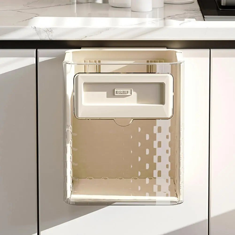 Foldable Wall Mounted Kitchen Trash Bin 10L