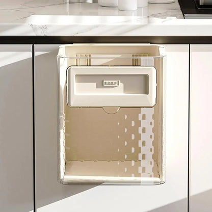 Foldable Wall Mounted Kitchen Trash Bin 10L