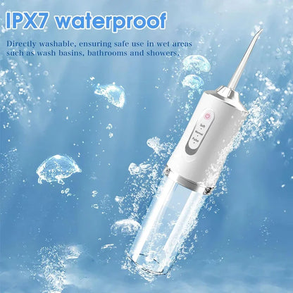 Portable Dental Water Flosser USB Rechargeable 220ml