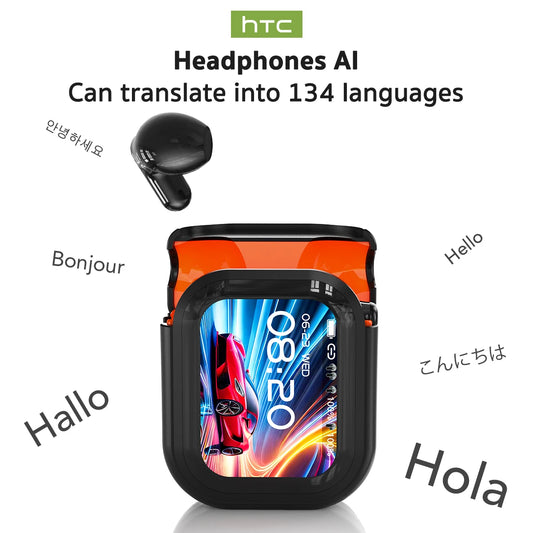 Bluetooth Translator Earbuds – Wireless Translation Headphones with Long Battery Life & IPX4 Waterproof