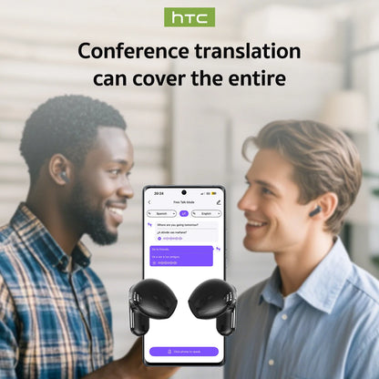 Auriculares Traductores Bluetooth – Auriculares Inalámbricos de Traducción con Batería de Larga Duración y Resistencia al Agua IPX4