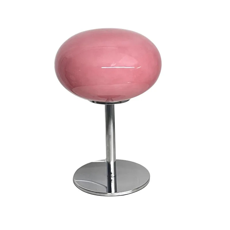 Macaron Glass Bedside Lamp with Tricolour Dimming – Soft Ambient Light for Living Room & Bedroom Décor