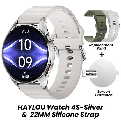 HAYLOU Watch 4S Advanced Fitness Smartwatch – HD AMOLED Screen, Multi-Satellite GPS & 120+ Sport Modes