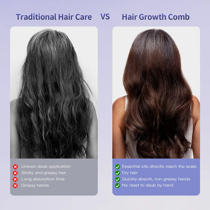 Smart Scalp Therapy Spray Brush – Vibrating Hair Massage Comb with Atomising Hair Oil Applicator